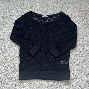 ⭐️ $15 for 2 ⭐️ Aeropostale Lace Mesh Top Size S (like new)